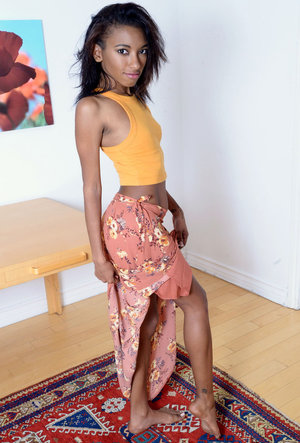 2 young Euro girls play foursome sex games in the backyard